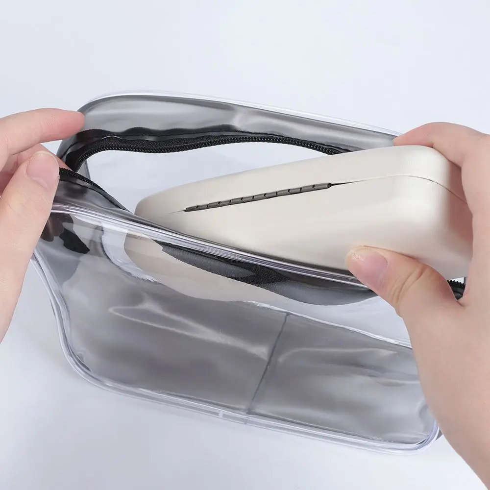 Environmental Protection PVC Transparent Zipper Cosmetic Bag Women Travel Waterproof Wash Toiletry Bags Makeup Organizer Case