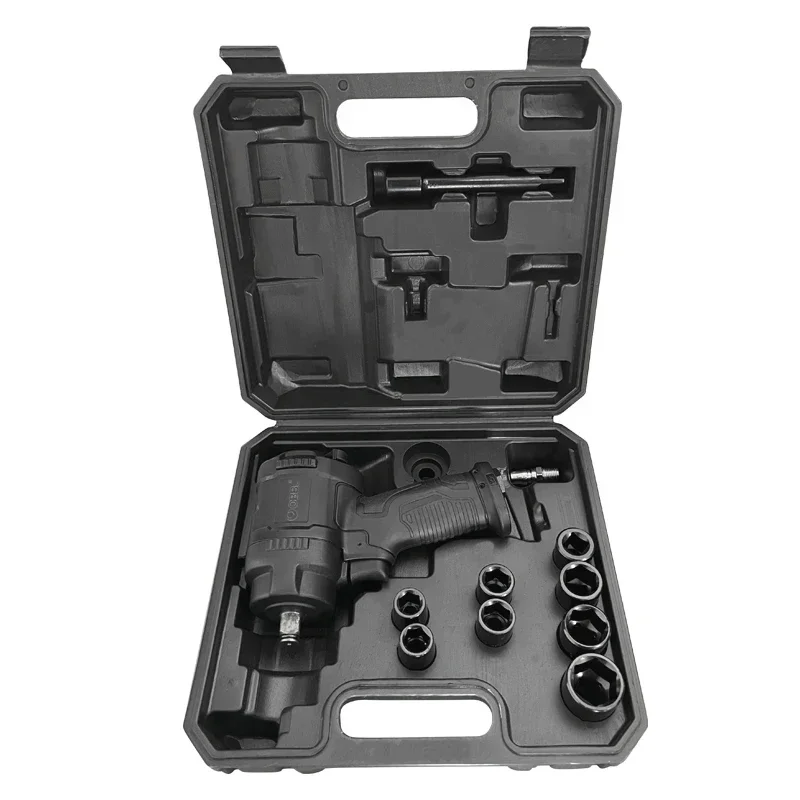 

OBBL Air Compressor Tools Kit Pneumatic Impact Gun Set With Different Size Sockets for Truck and Buses