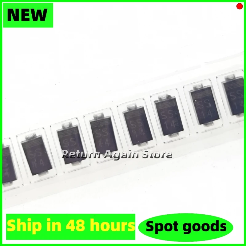 10PCS/LOT SS14 DO-214AC Surface mount diode Schottky tube SMA package