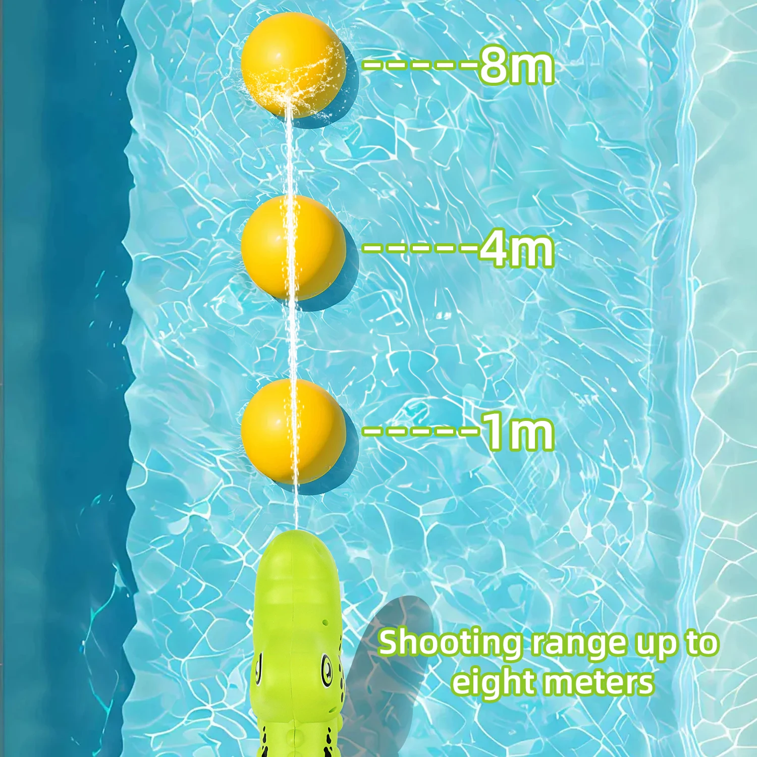 Pistola de agua de cocodrilo de dibujos animados para niños, juguete de juego de agua de playa, pistola de agua de cocodrilo de una sola boquilla, juguete de piscina de lucha de agua