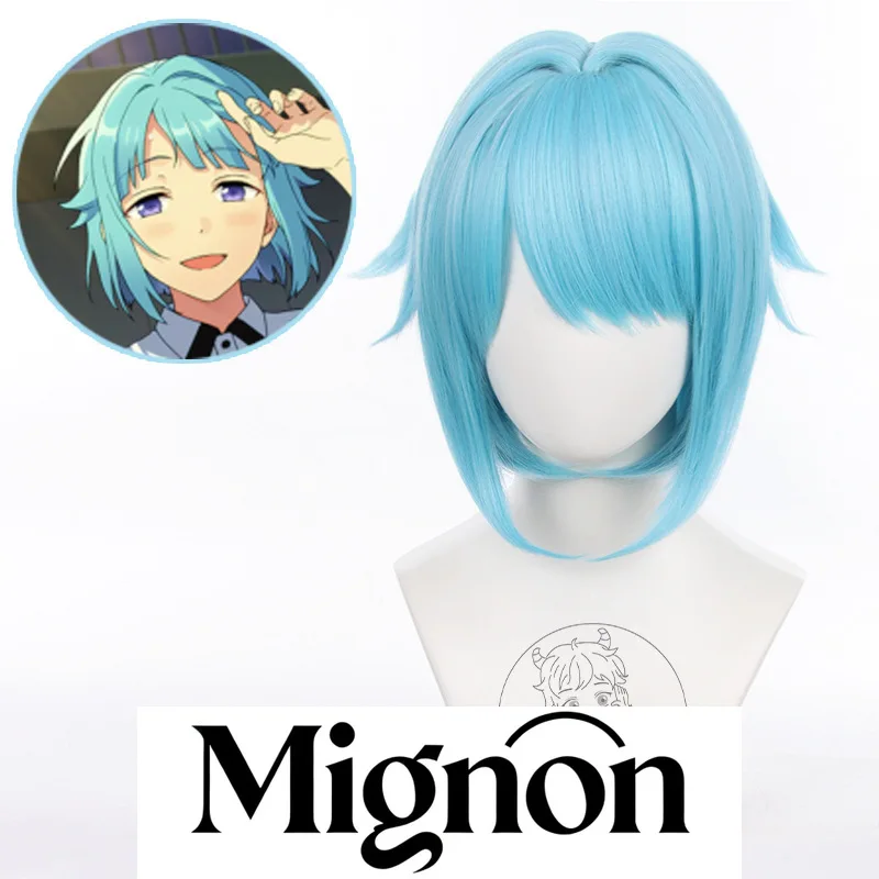 

Ensemble Stars!! Hajime Shino Cosplay Wig ES Ra*bits Sky Blue Short Hair Halloween Gift