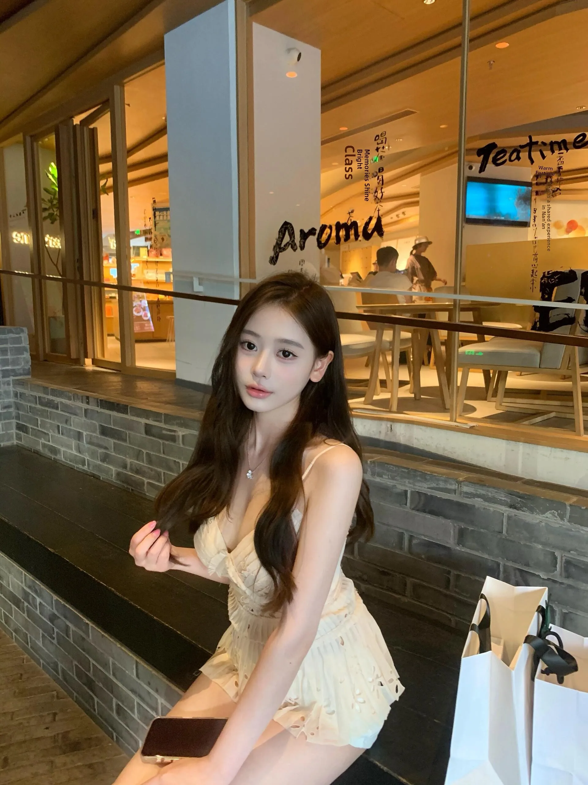 

Мягкий топ Choe с цветочной вышивкой, женское хлопковое повседневное платье середины века, ажурный дизайн, одежда для свидания и ночи