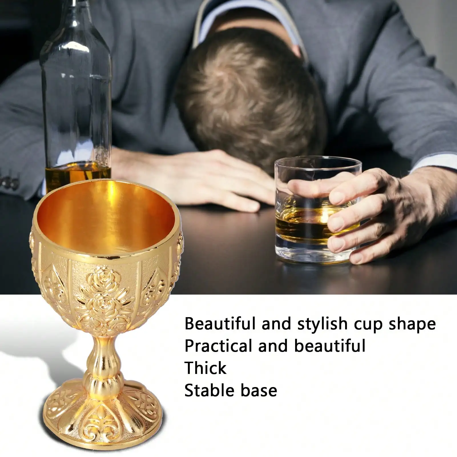 

2 шт., 30 мл, европейские высококачественные золотые ретро-украшения для путешествий, украшения для дома, коллекция