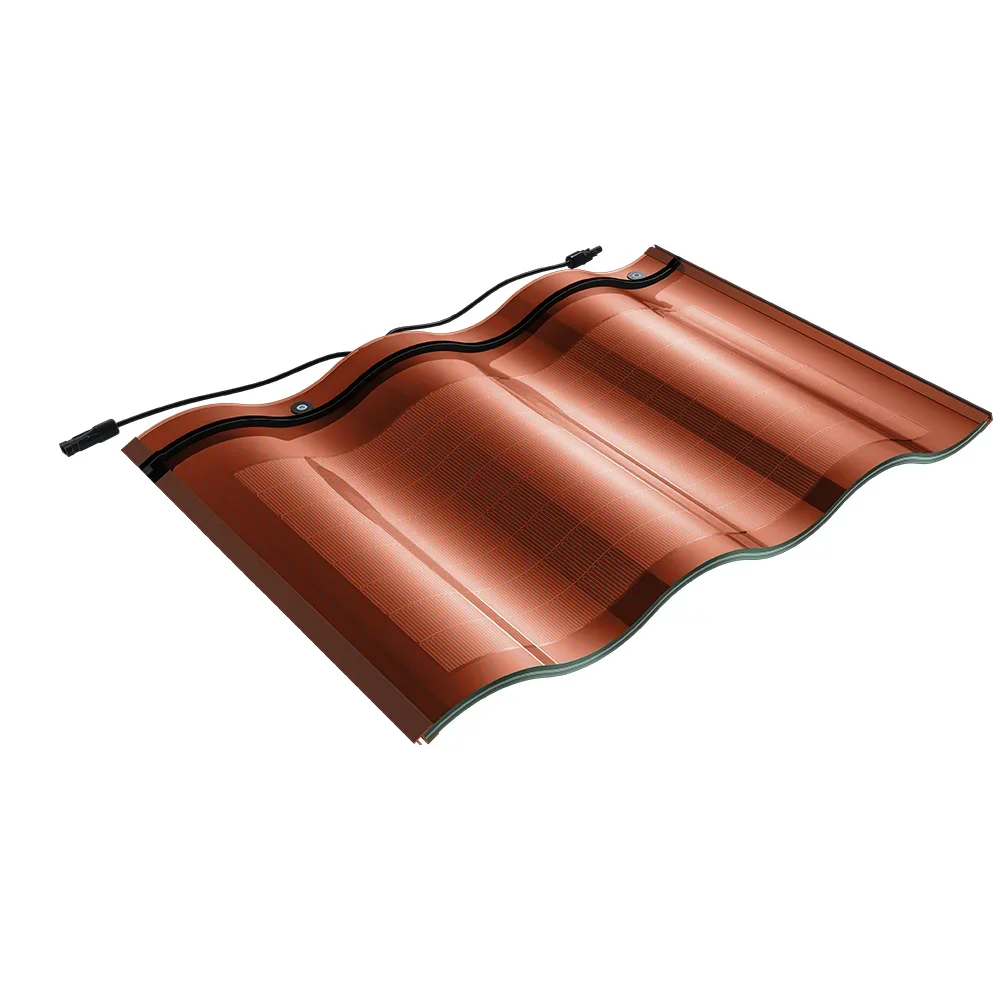 Renewable House Solar Tiles waterproof  thin film BIPV photovoltaic 30w 32w solar power energy shingle panel roof mounting tiles