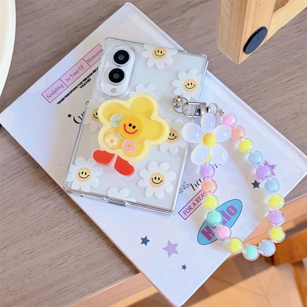 Cute Girl Cartoon Shell Phone Case For Samsung Galaxy Z Fold 8 Ultra Z Fold 7 6 5 4 3 Shockproof Folding Phone Cover For Girls