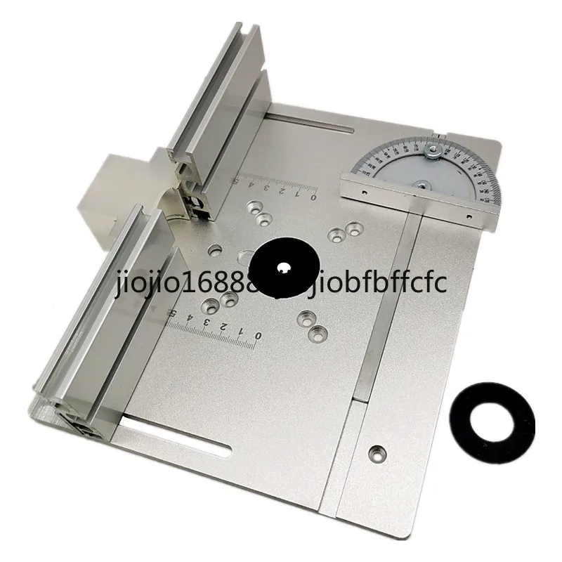 Suitable for  Aluminium router table insert plate with miter gauge guide and profile fence sliding bracket for woodworking table
