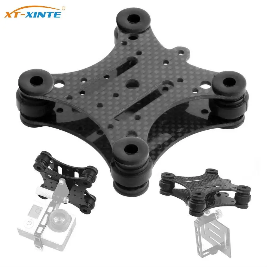 Carbon Fiber Anti-vibration Damping Plate Mount for DJI Phantom 1 2 RC Quadcopter Gimbal Mount for Gopro Hero 2 3 Action Camera