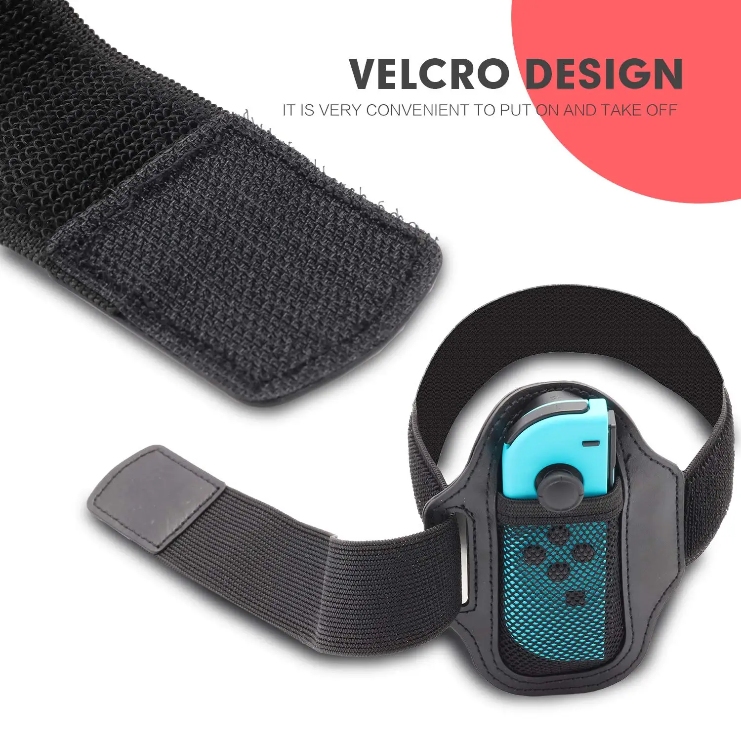 Leg Strap Hand Strap Wrist Band for Nintendo Switch Ring Fit Adventure Switch Sports Game Accessories Joycon Grip- 2 Packs