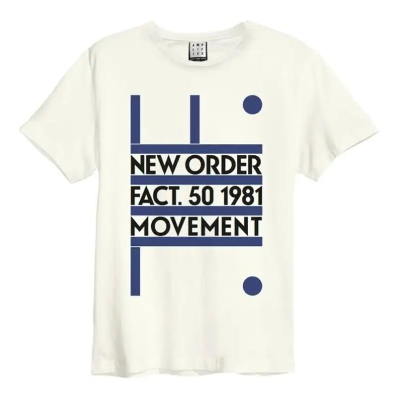 New Order Movement Amplified Vintage Weißes T-Shirt