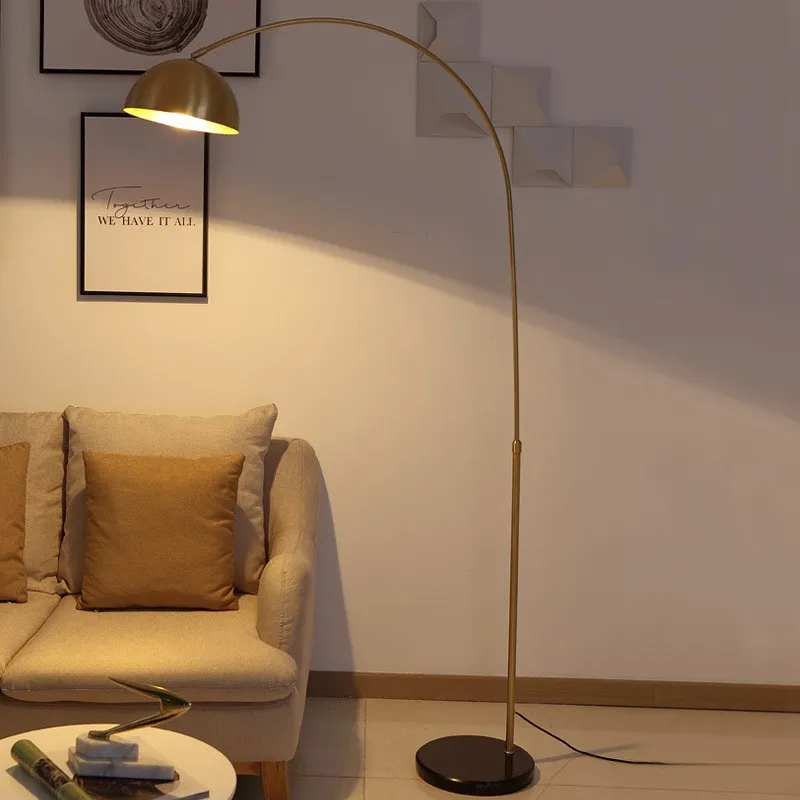 

Торшер в деревенском стиле, художественный торшер, роскошный торшер для рыбалки, креативное домашнее освещение, гостиная, спальня, золотой торшер