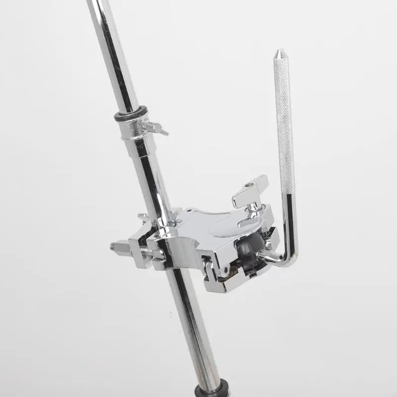 Drum Clamp Extension Clip Mounting Bracket Metal Cowbell Clamp L-Rod Holder for Cowbell, Clappers Easy to Use 