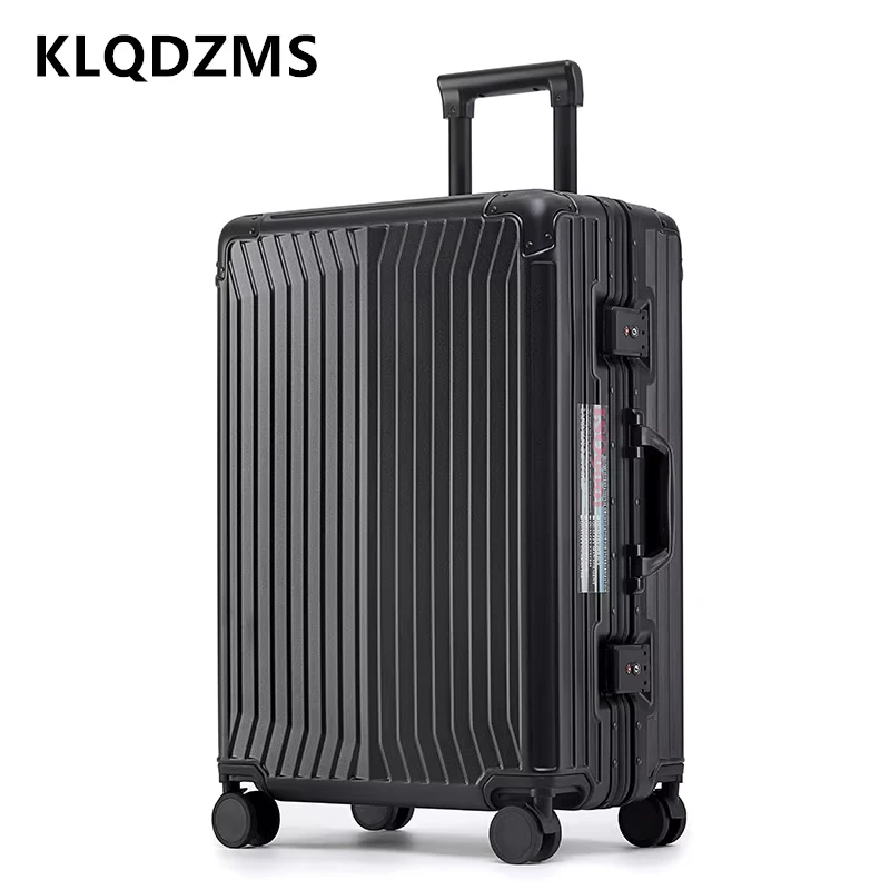 

KLQDZMS Travel Luggage 20"22"24"26"28 Inch ABS+PC Boarding Box Large Capacity Trolley Case Men's Password Box Cabin Suitcase