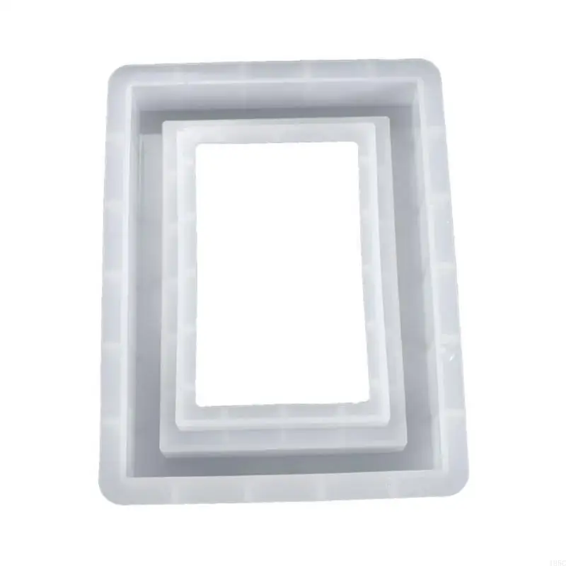 195C Resin Crystal Epoxy Mold Rectangular Photo Frame Decorations Casting Silicone Mould DIY Crafts Ornaments Making Tools