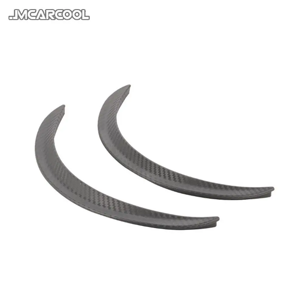 Universal Carbon Look Fender Flare Wheel Eyebrow Decorative Strips Car Tires Suitable Round Rubber Stickers Arch Scratch Sticker