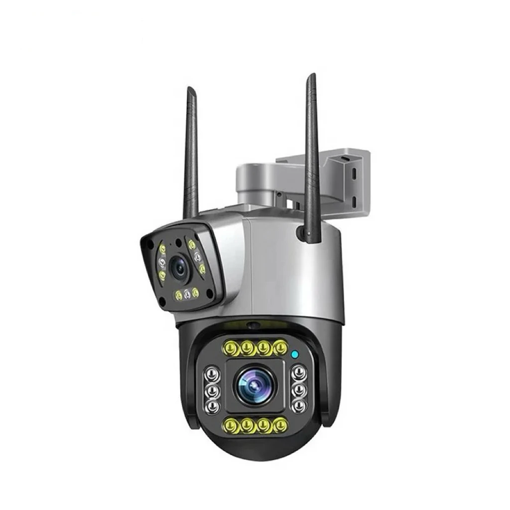 

8MP outdoor waterproof dual-lens camera V380 for home use