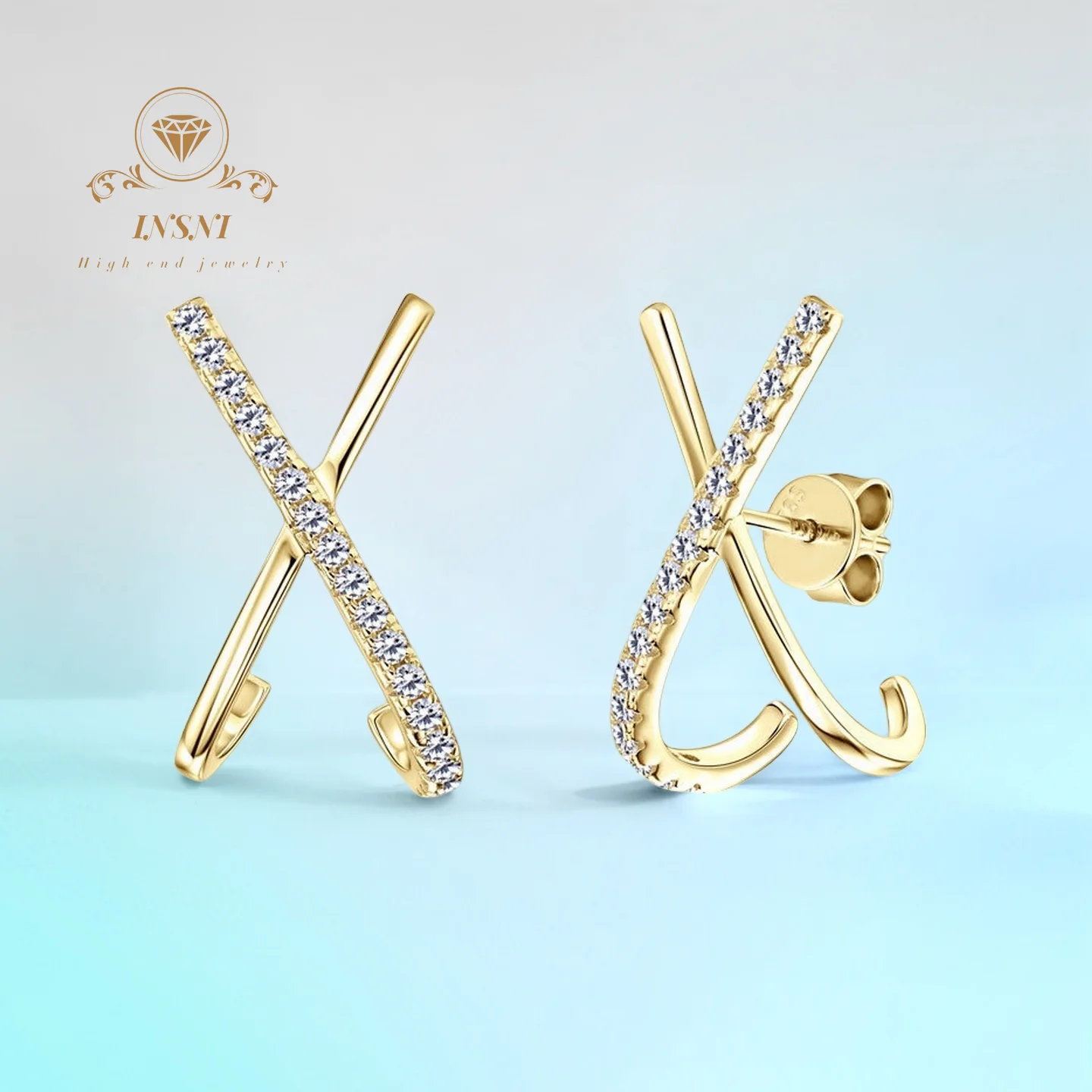 

Серьги X-образной формы с муассанитом: компактный дизайн, минимализм, уникальный стиль, роскошь, сертифицированные, элегантные, ручной работы, для женщин