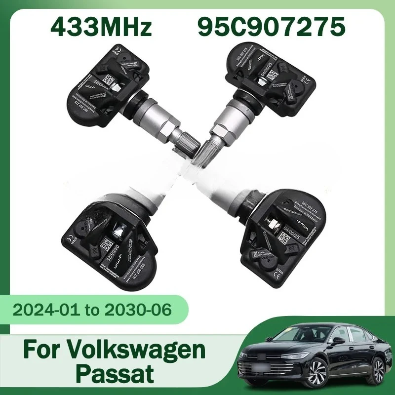 

95C907275 TPMS система контроля давления в шинах для Volkswagen Passat Tiguan 4 шт. 433 МГц датчик в шинах автомобильные аксессуары