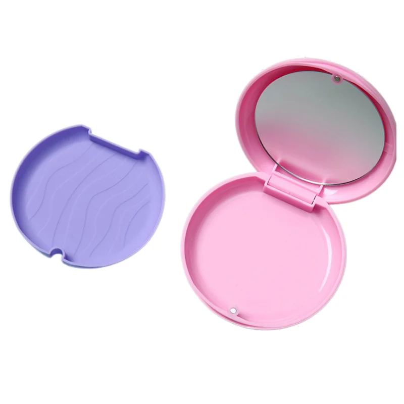 1pcs Magnetic Mirror Storage box Dental Orthodontic Braces Retainer Case Denture Box Teeth Container Protective Case Organizer