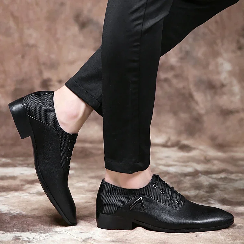 Fashion Slip on Men Dress Shoes Men Oxfords Fashion Business Dress Men Large Size 47 48 New Classic Men Formal Suits Footwears