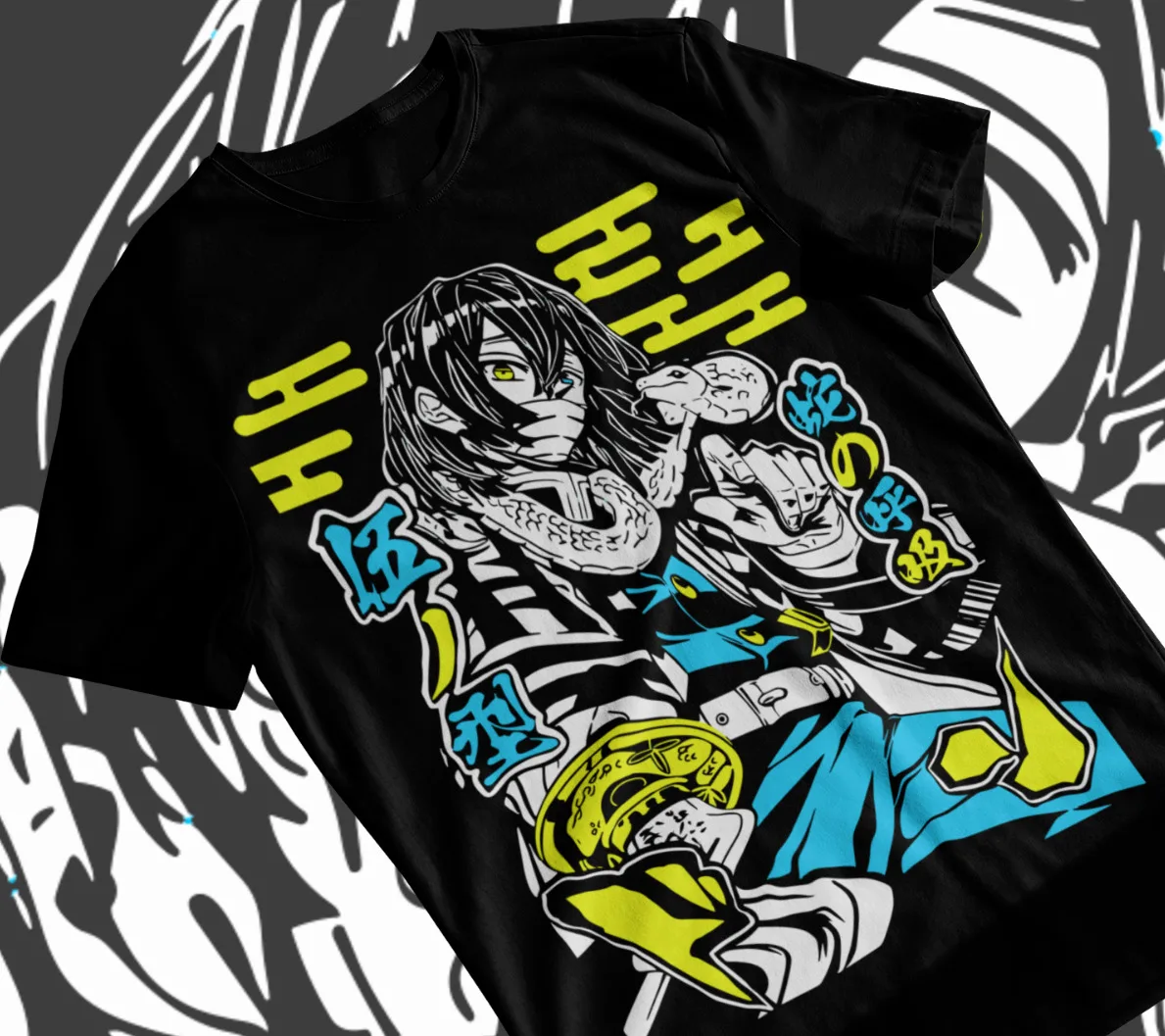 Obanai Iguro Demon Slayer T-Shirt,Kimetsu No Yaiba,Anime,Manga,Nezuko,Tanjiro