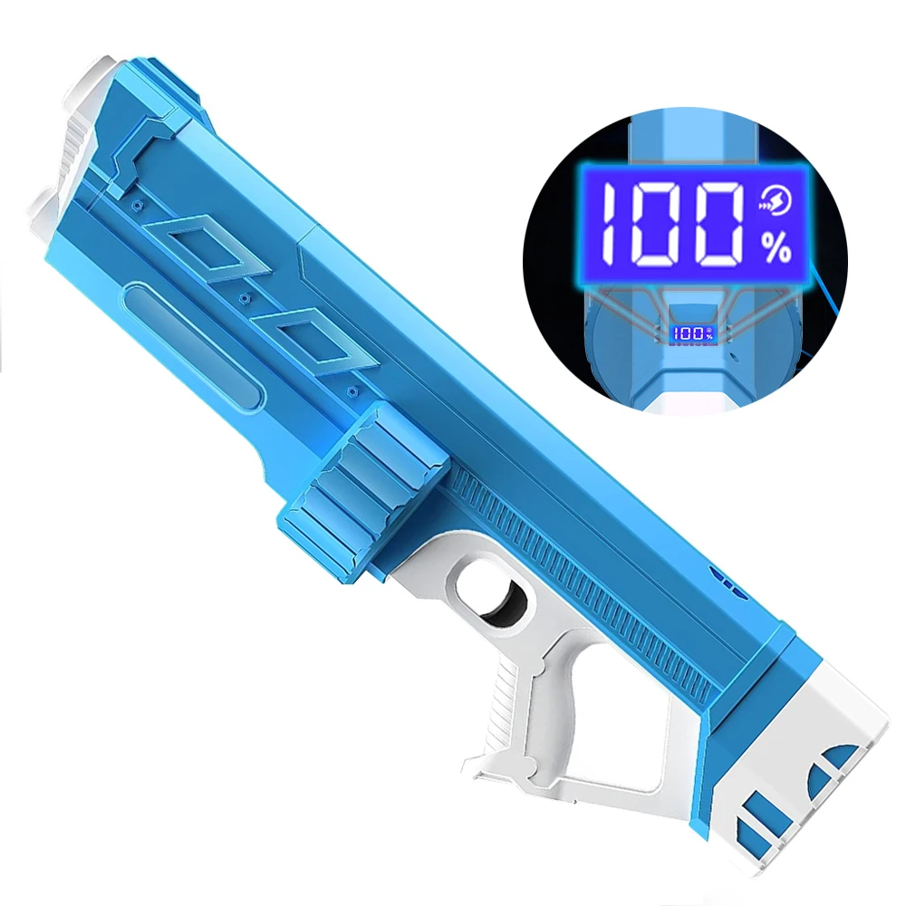 

Electric Water Gun 2024 Hot Selling 900ML High Pressure Water Squirted Guns Electric Water Gun With Digital Display Adults