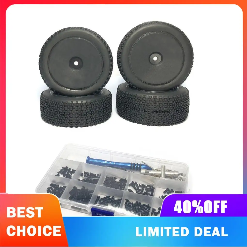Pack of 4 Toy Car Tire Upgraded Fittings Direct Changing RC Vehicle Supplies Craftsmanship Model Tyres Replaced Part