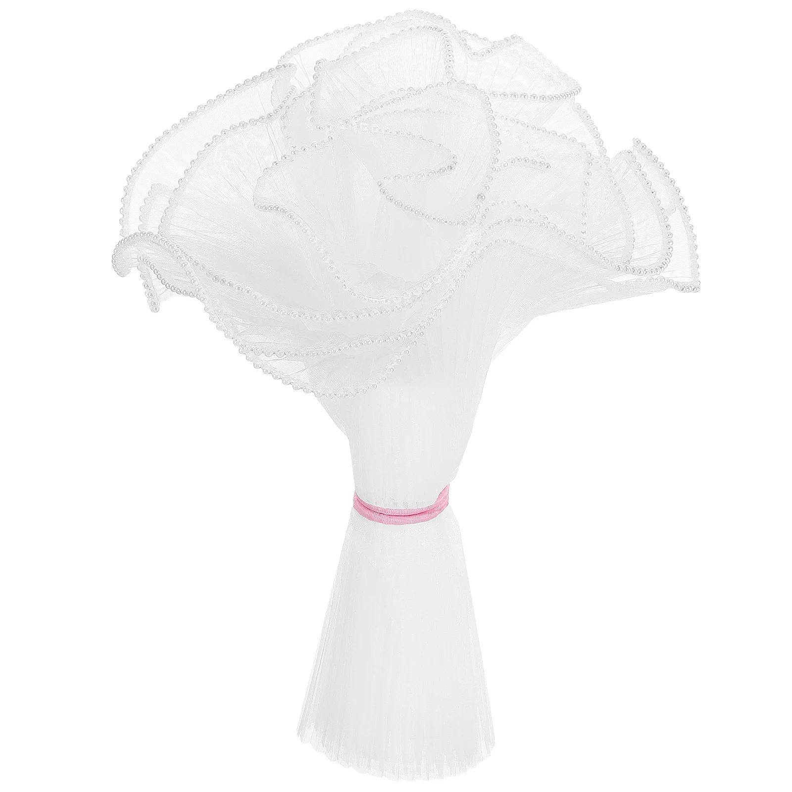 

Pearl Yarn Mesh Wrap for Bouquet Fabric Flower Arrangement Packaging Net Soft Stylish Easy Versatile Wedding