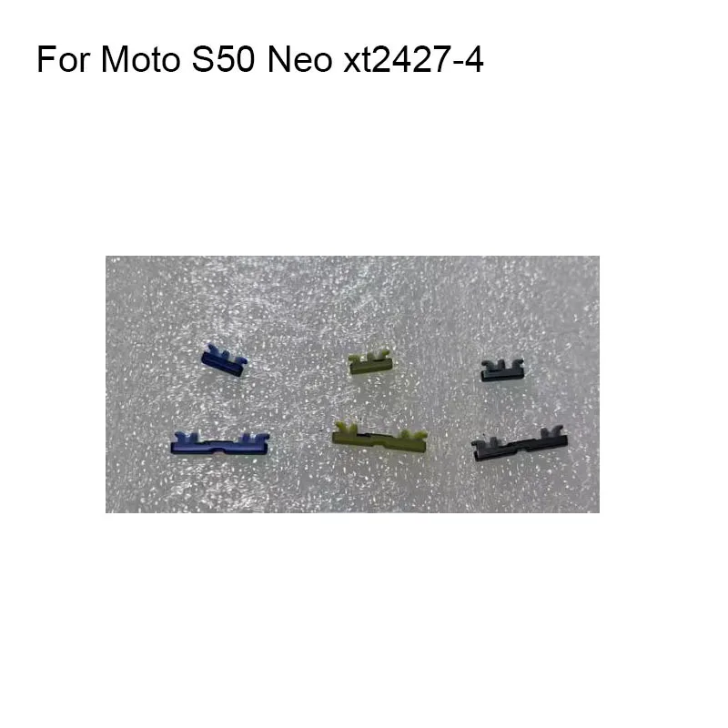 For Moto S50 Neo Side Button For Moto S 50 Neo Power On Off Button + Volume Button Side Button Set Replacement