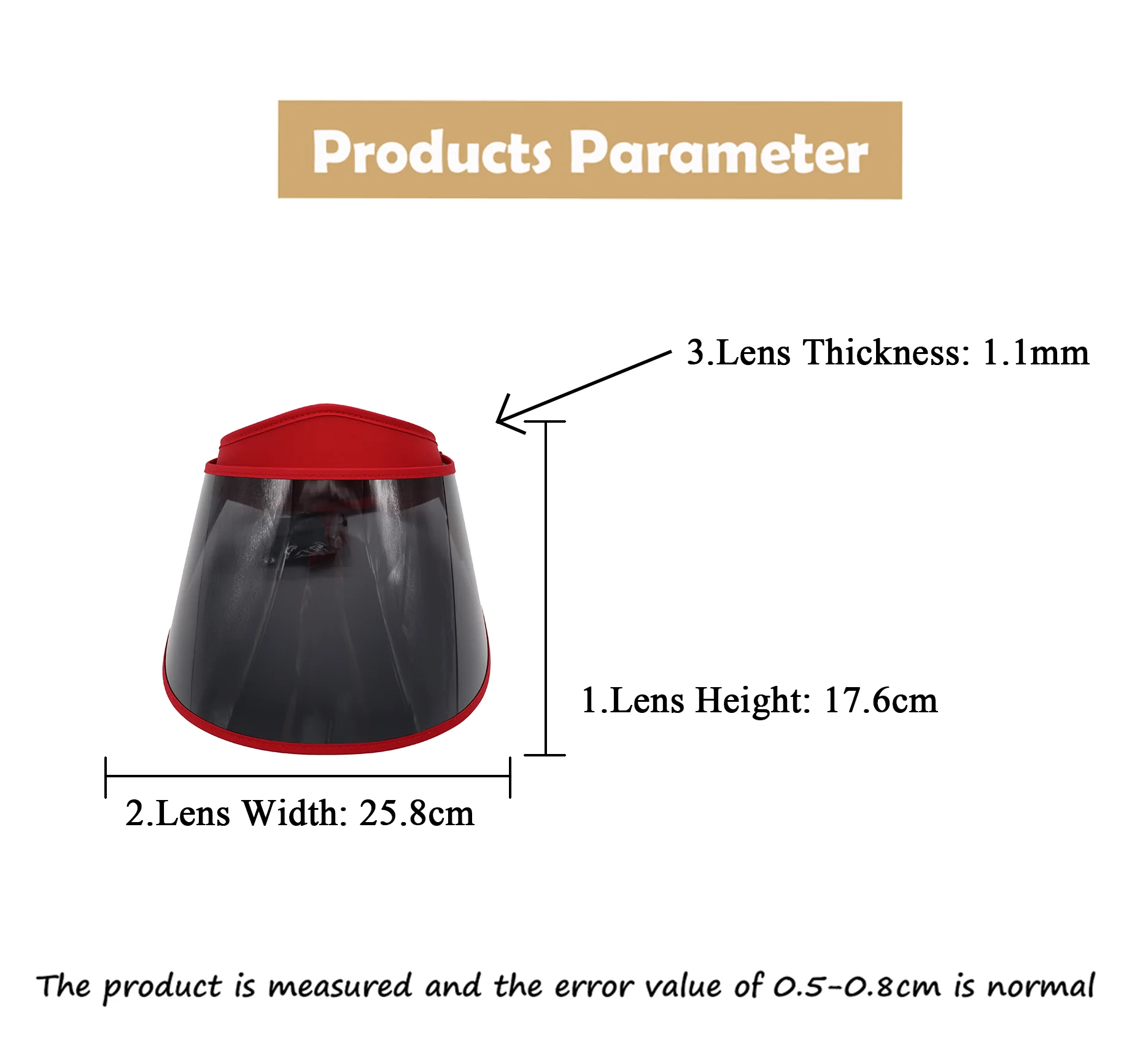 Neuer roter Sonnenschutz, UV-Schutz, lässiger Sonnenhut, Linsenhut, weiches, faltbares PVC für Outdoor-Sport, Wandern, Radfahren, Angeln