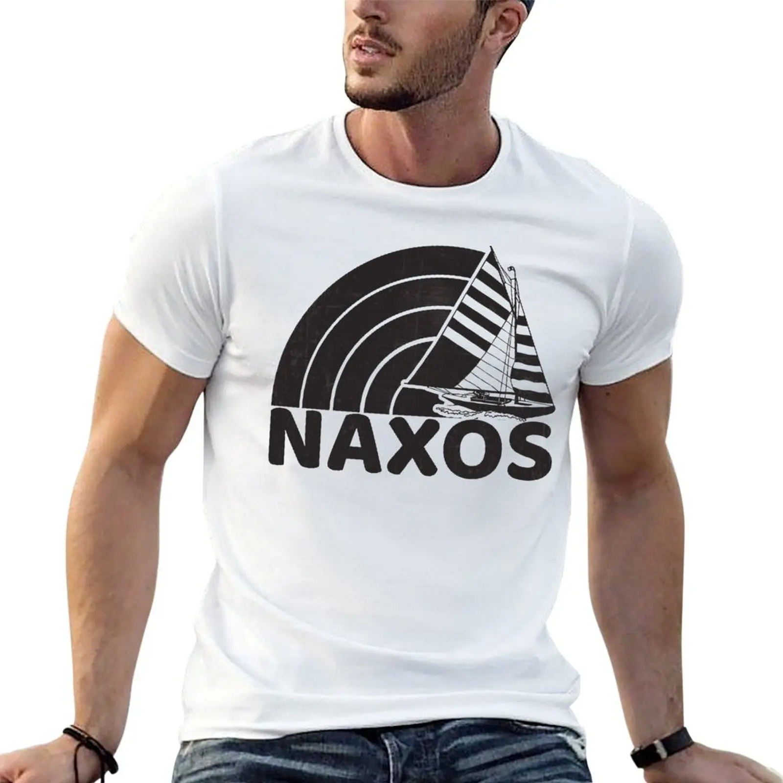 مصمم قميص تصميم تي تي ناكسوس ريترو قمصان أنيمي تي شيرت كبير الحجم الإبحار رجل أسود عطلة