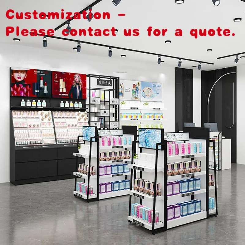 

custom.Custom Modern Store Beauty Salon Shelf Decoration Display Stand Cosmetics Display Stand
