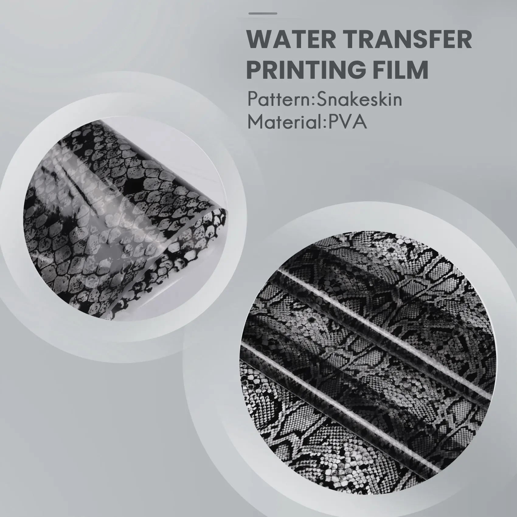 A60E-0.4X2m Water Transfer Printing Film Hydrographics Hydro Dipping Decor Kit Snakeskin