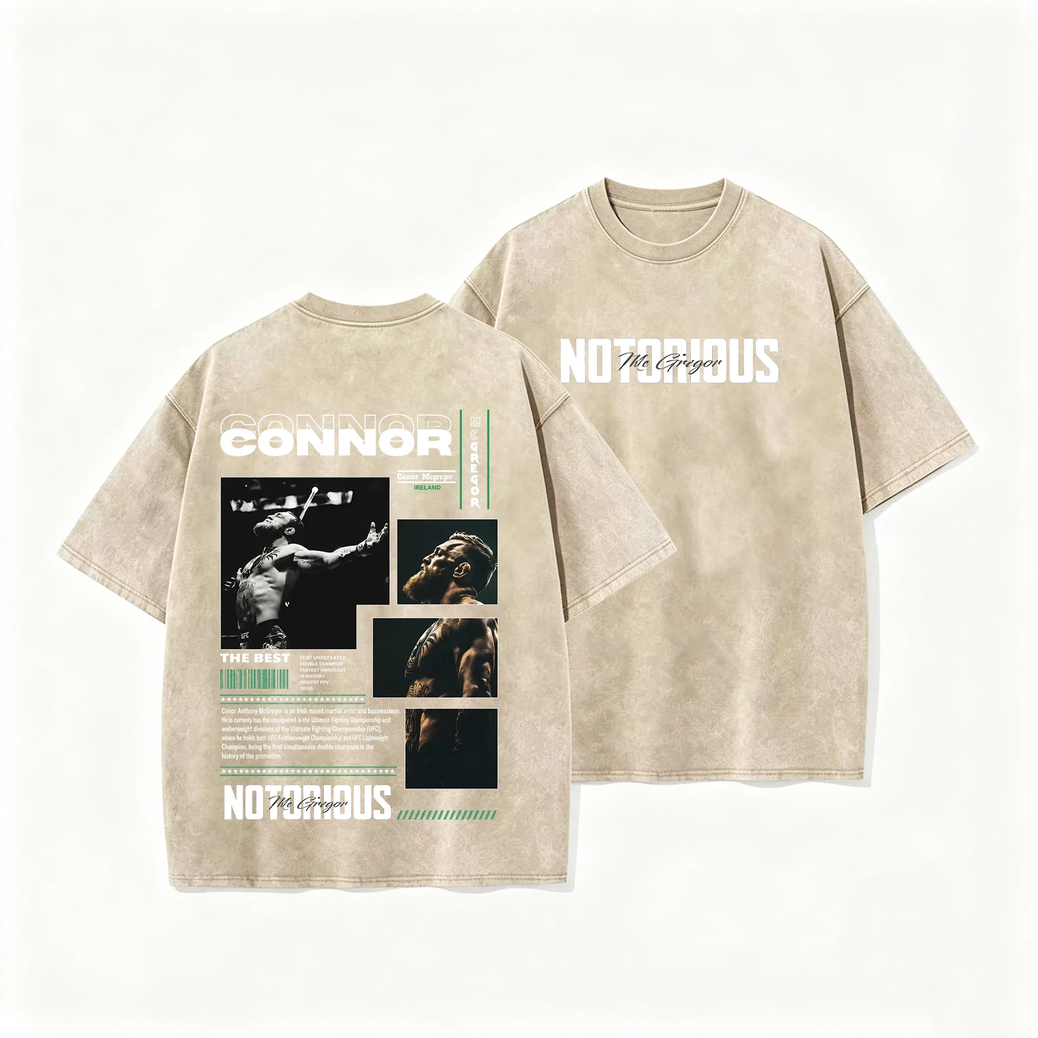 Conor McGregor The Notorious Graphic Tee Men Women Retro Classic MMA UFC Fan Shirt 2026 Summer Casual Cotton Oversized T-shirt