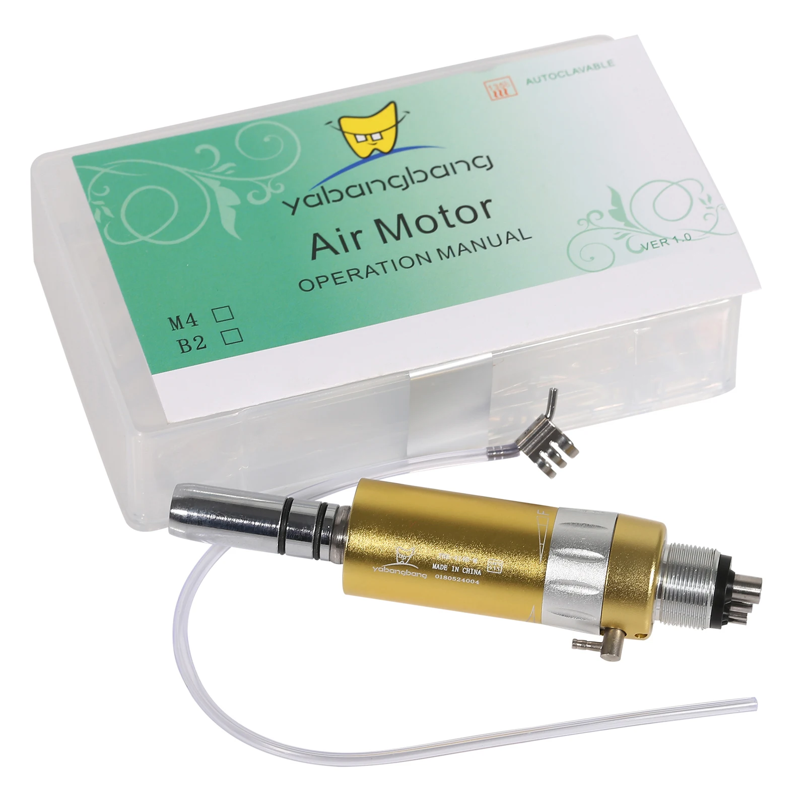 Dental Tool Slow Low Speed Air Motor Micromotor 2/4 Hole Connector Contra Straight Handpiece Free Shipping