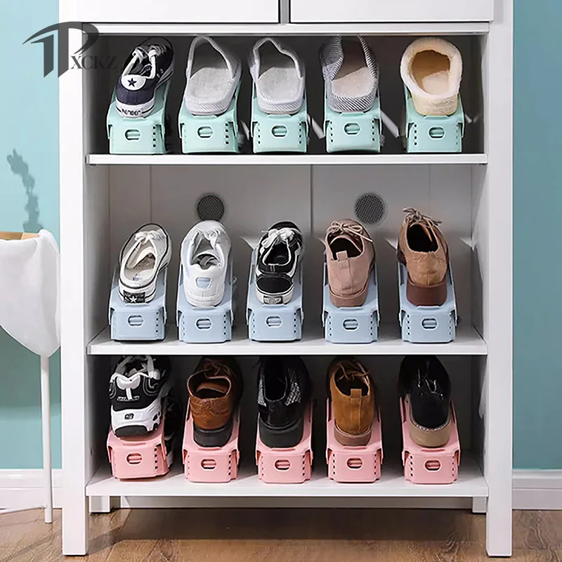 Adjustable Shoe Rack Organizer Shoe Slot Double-layer Shoe Rack Organization Shoes