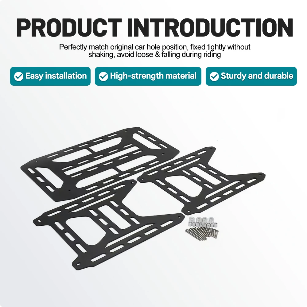 For BMW R1300GS Adventure 2024 Top Side Trunk Guard Luggage Rack Matte Black Load Bearing Bolt On Steel Plate