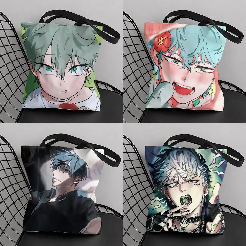 A-Alien S-Stage Storage Bags Canvas Tote Bag Double-Sided Print Fashion Shoulder Shopping Bag Gift Handbags