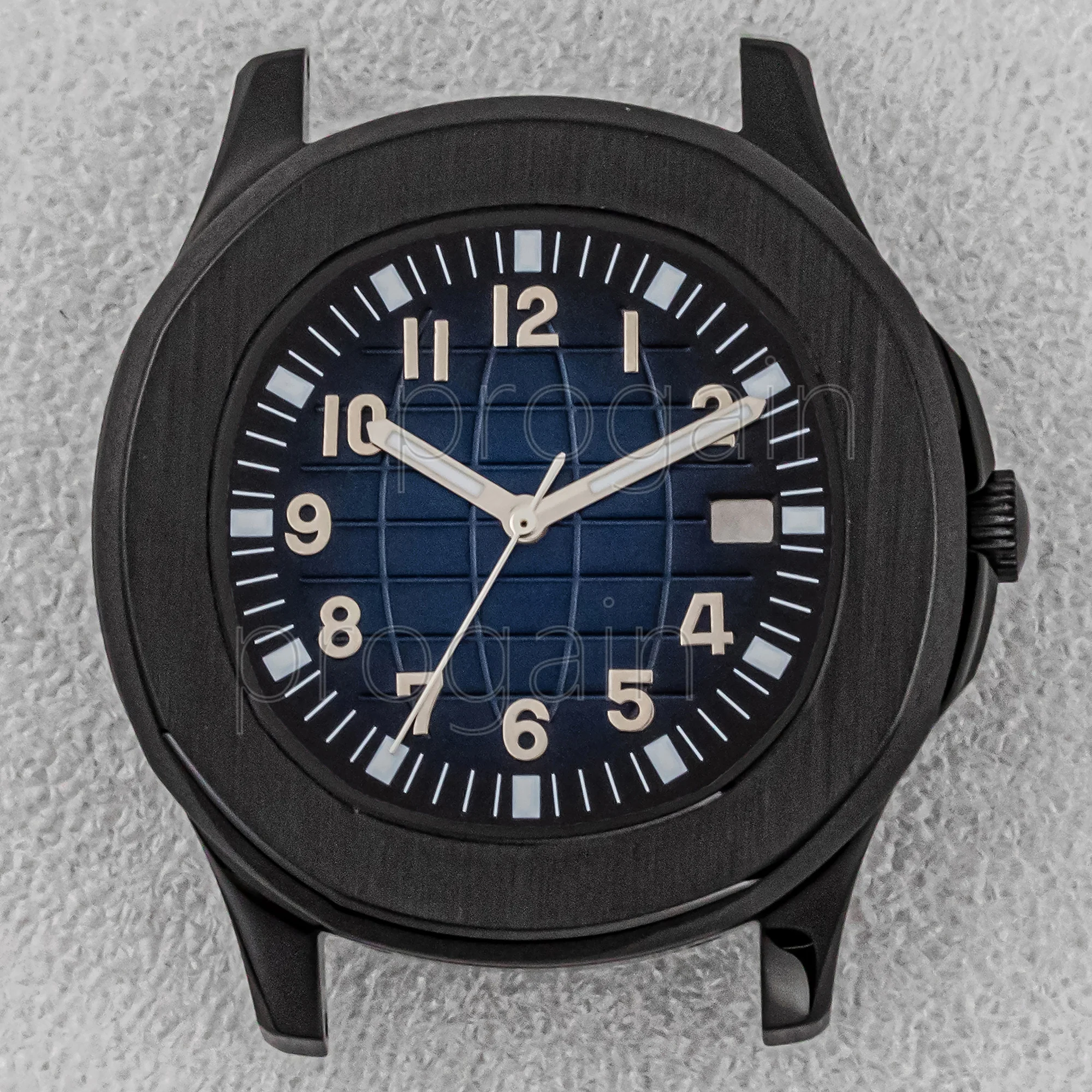 مشاهدة حالة NH35 الهاتفي 42mmWatchcase 32mm الوجه مضيئة الأيدي مؤشرات أجزاء الرجال ل AQUANAUT نوتيلوس استبدال الملحقات