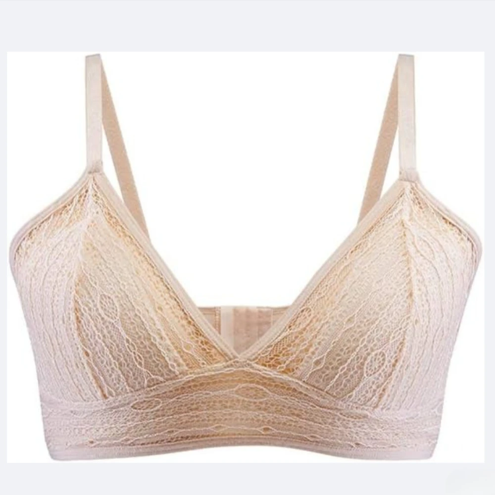 

Шелковые сексуальные кружевные бюстгальтеры с мягкими стальными кольцами без следов, шелковый шелк шелковицы, анти-выпуклая поддержка, удобные дышащие