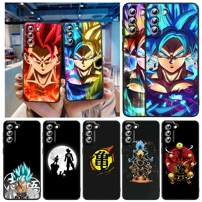 

D-Dragon Ball Z Animation For Samsung Galaxy S24 S23 S22 S21 S20 FE S10 S10E Plus Ultra Pro Lite 5G Black Phone Case
