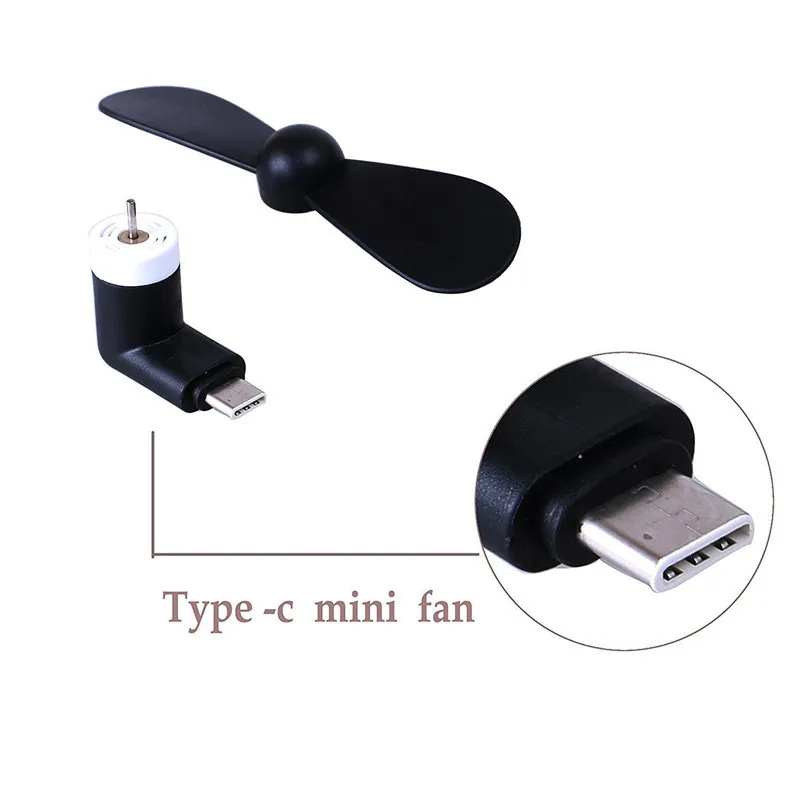 Mini Portable Type-c USB Fan 5v 1w Mobile Phone USB Gadget Fans Tester For Type-C Type C USB-C Mobile Phone Fan