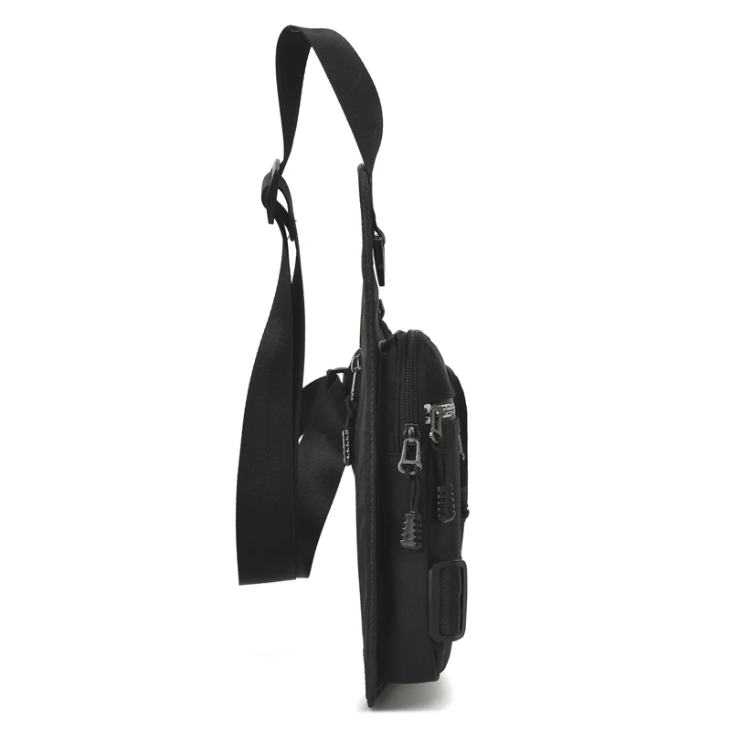 Anti-theft Men Chest Bag Waterproof Chest Pack Travel Personal Pocket Tactical Male Sling Bag Chest Cross body Bag Pauch
