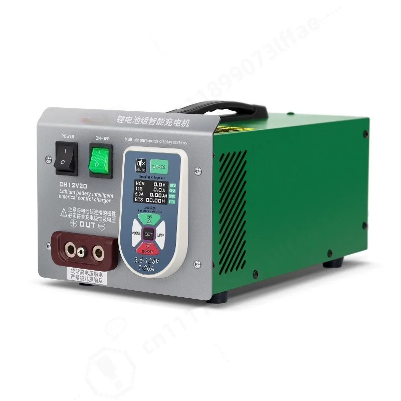 Professional Manual Smart Lithium Battery Pack Charger, For Li‑ion & LiFePO4 Battery Modules, Multi‑Function Charging Device