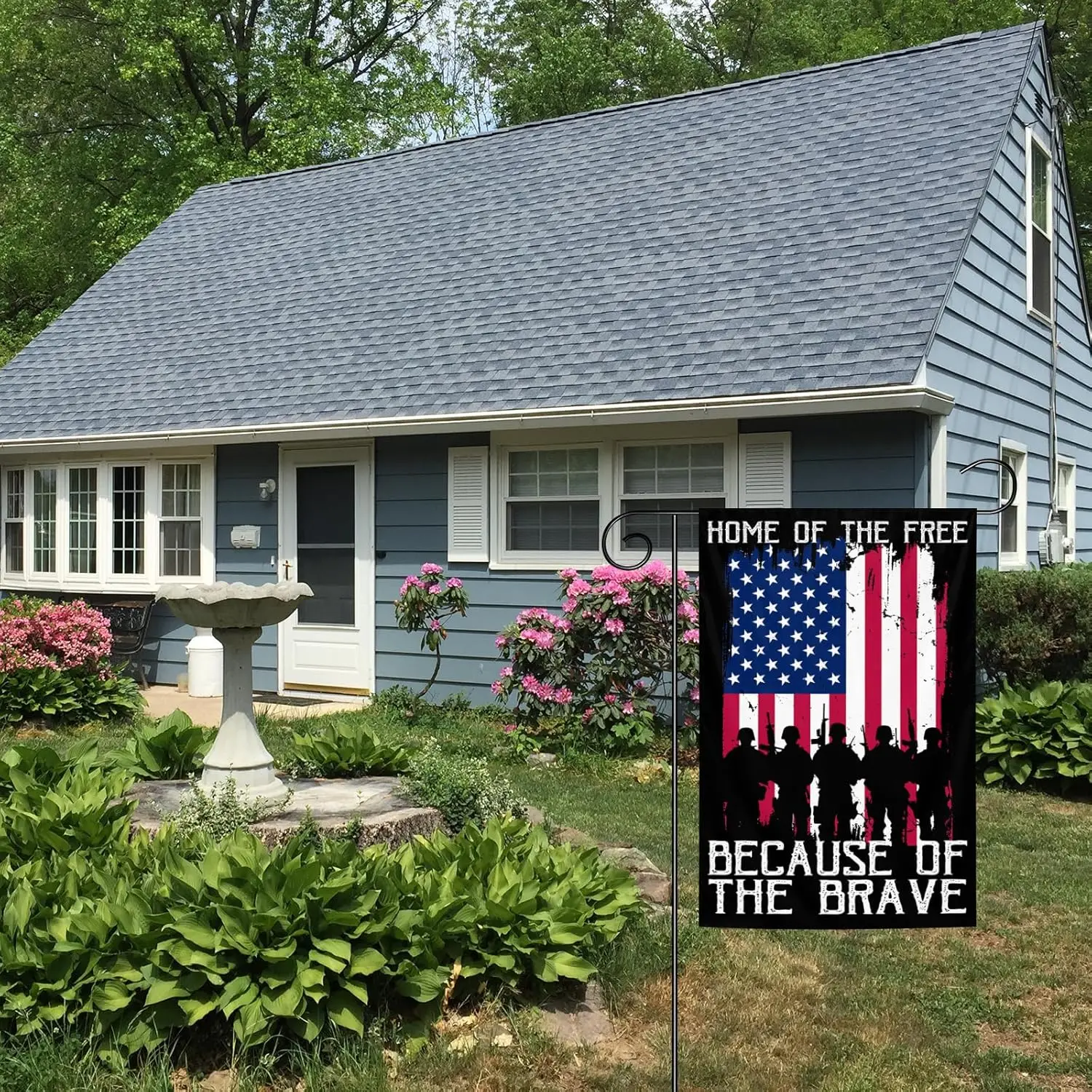 Memorial Day Patriotic Garden Flag 12x18 Inch Double Sided Veteran Flag 4th of July Independence Day Yard Outdoor House Farm zzo