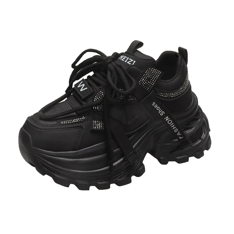 

Women's Dad Shoes Thick Sole Casual Sports Sneakers Breathable High Rise Autumn Winter New Style Fashionable All-Match Low Top