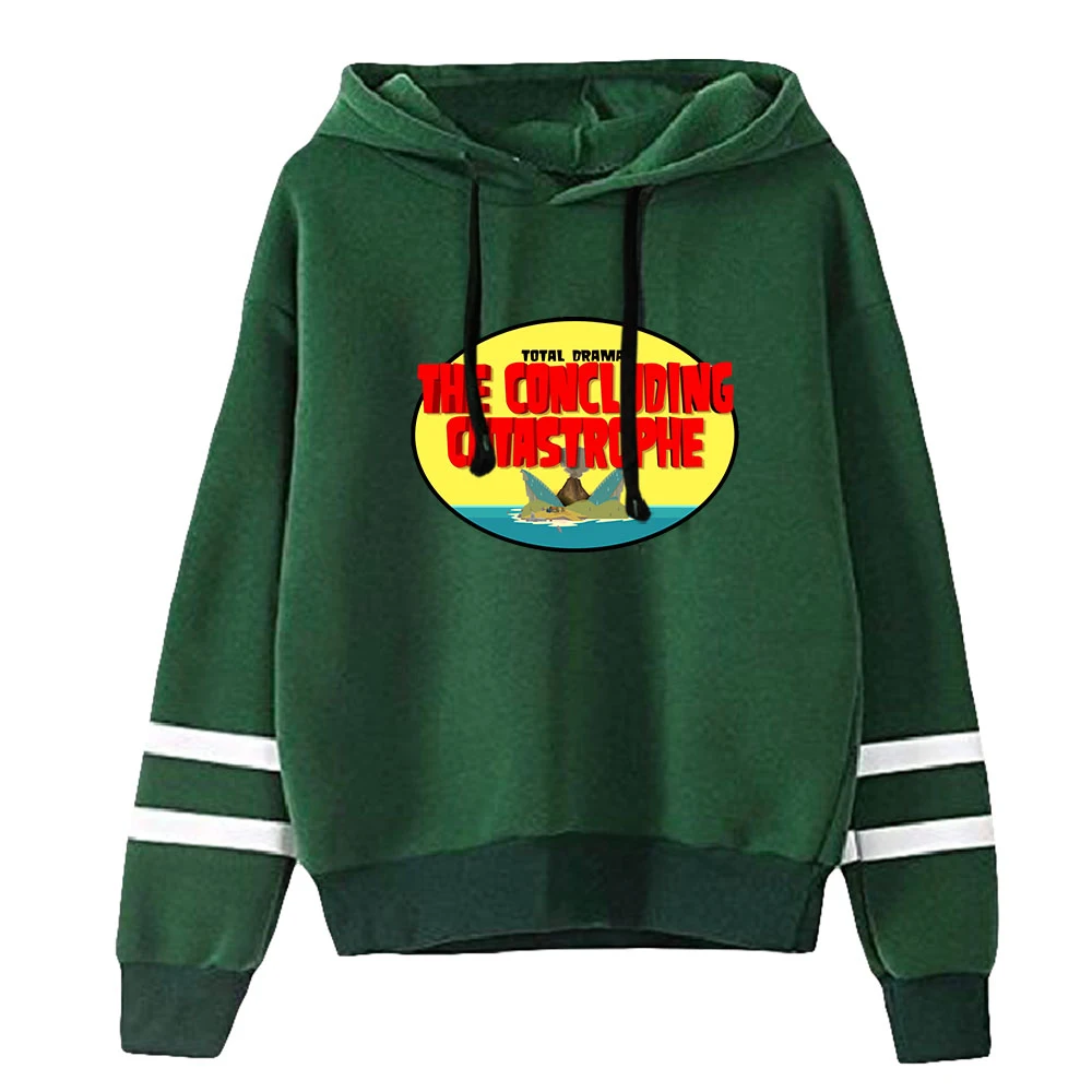 Sweat à capuche unisexe Total Drama, sweat-shirt à manches sans poche, streetwear Harajuku, vêtements de dessin animé drôles, grande taille, hommes et femmes