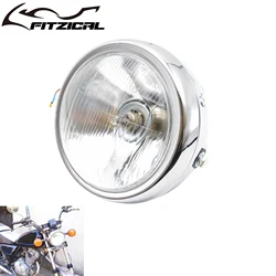 Retro Motorcycle Universal 5.75'' Round 12V Headlight For Harley Sportster Touring Dyna For Honda CG125 GN125 Cafe Racer Custom
