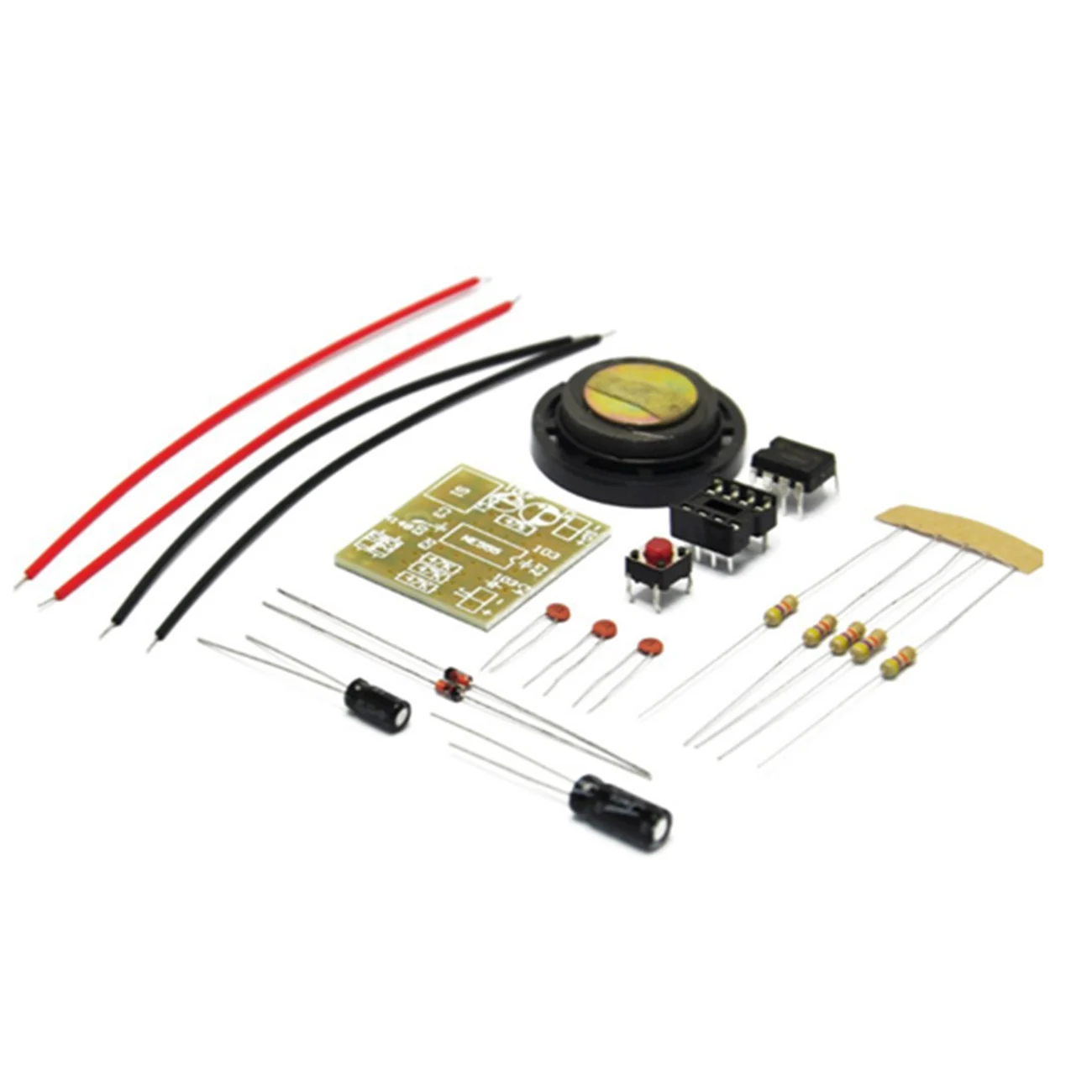 1PCS NE555 Doorbell Kit Buzzer DIY Electronic Kit Tone Source Oscillator Buzzer Kit Ding Dong Doorbell