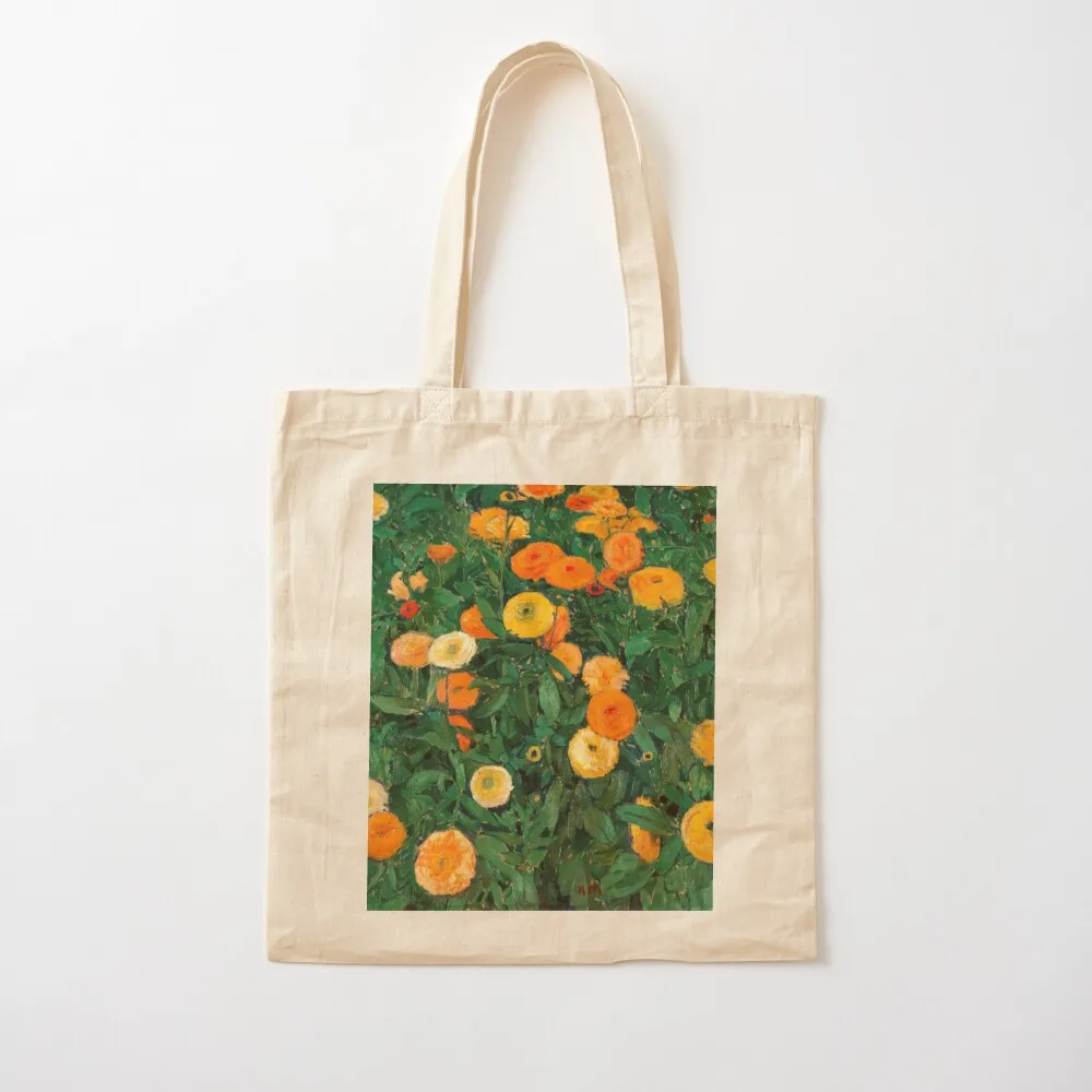 Marigolds by Koloman Moser, 1909 Tote Bag Women's beach bags eco pack cloth bag woman shoping bag