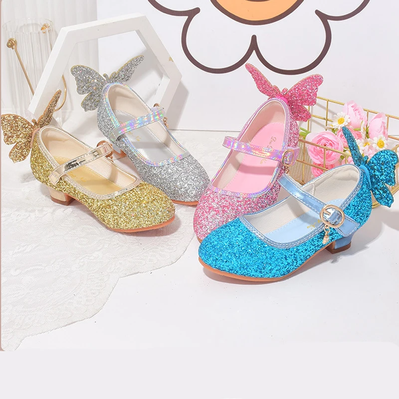 Belle Princess Dress Shoes for Girls: The Perfect Gold Heeled Sandals for  Weddings, Ceremonies, and Special Occasions